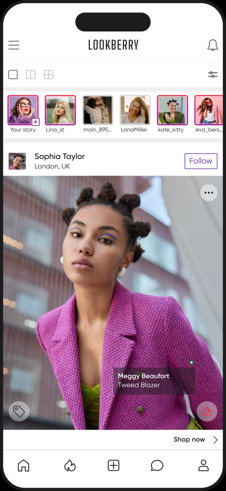 LookBerry app mockups