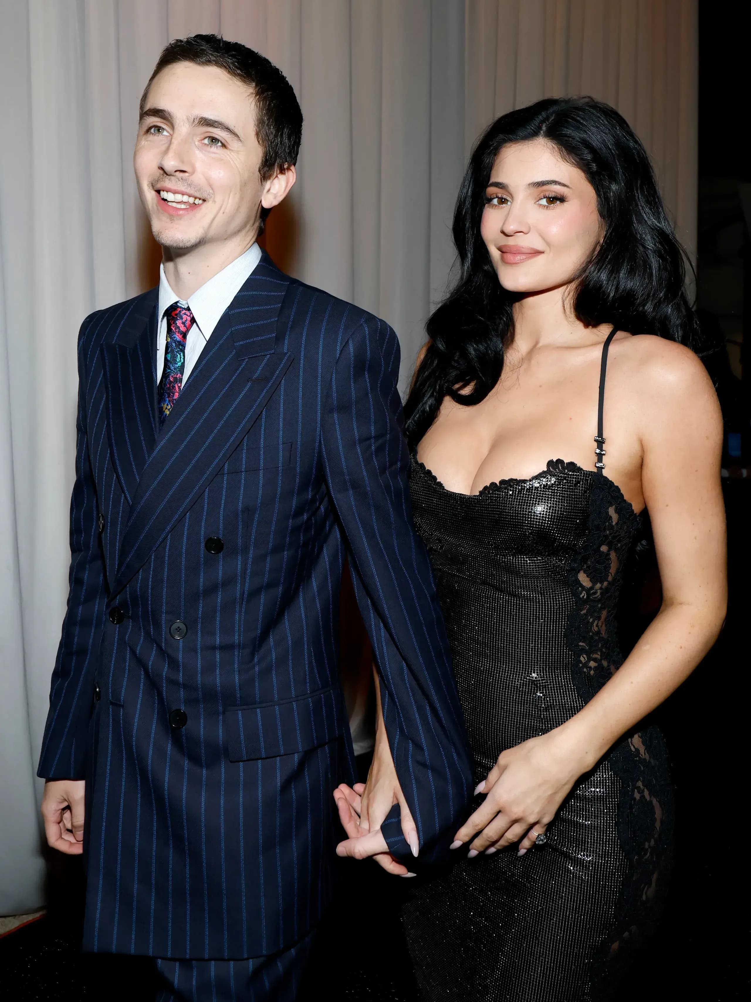 Timothée Chalamet and Kylie Jenner at the 2026 Critics Choice Awards