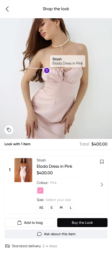 Scheda prodotto Shop the look