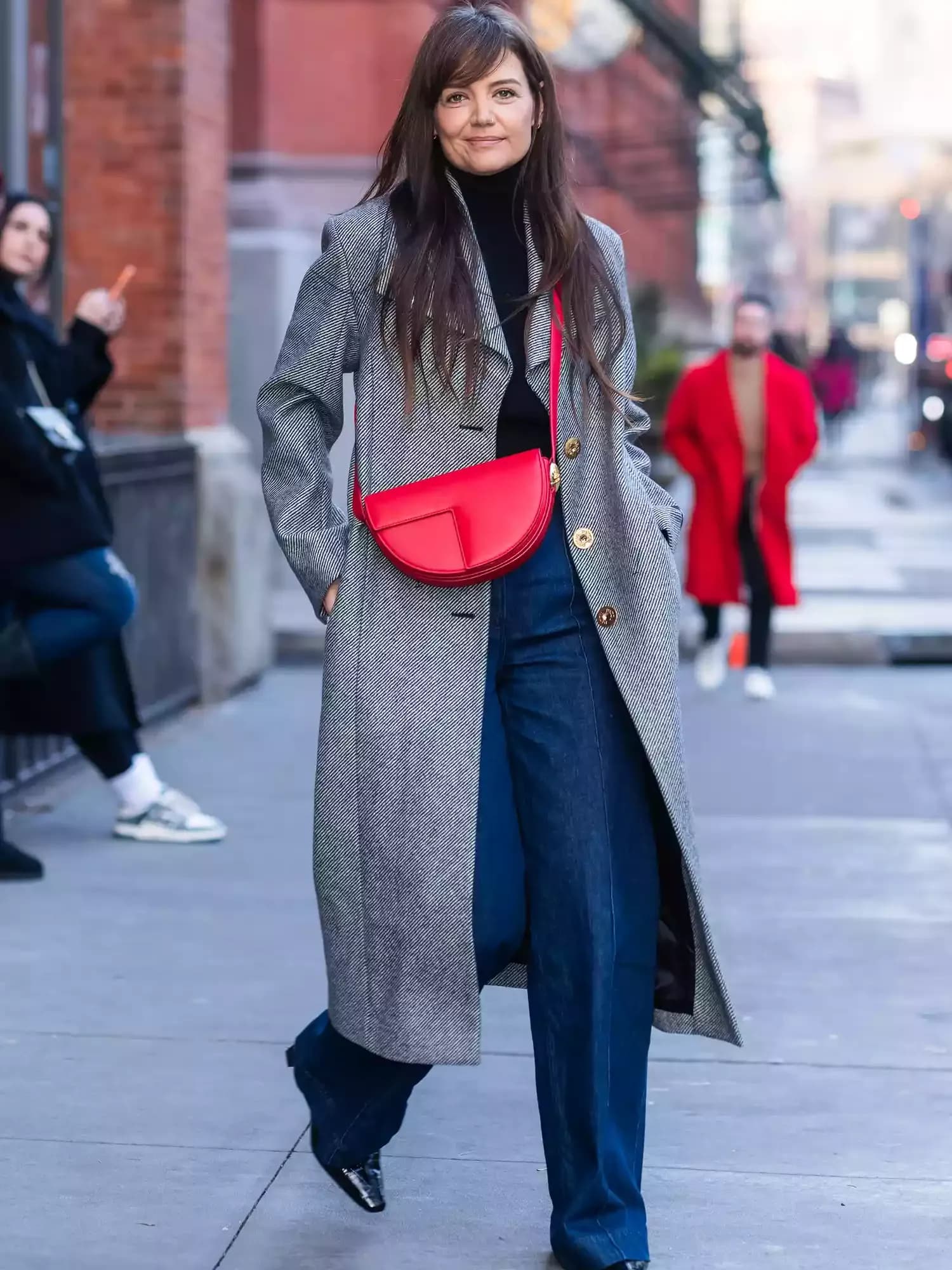 Katie Holmes Reminded Us That Big, Baggy Pants Aren’t Going Anywhere in 2024