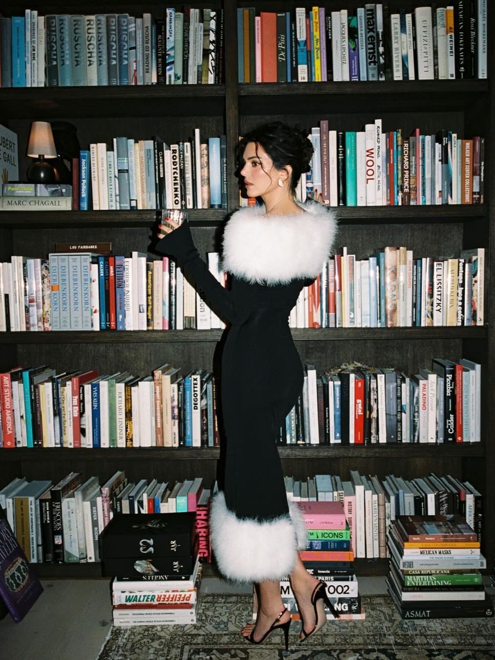 Kendall Jenner Channels Perfect Snow Bunny Vibes in a Fluffy White Faux-Fur Coat