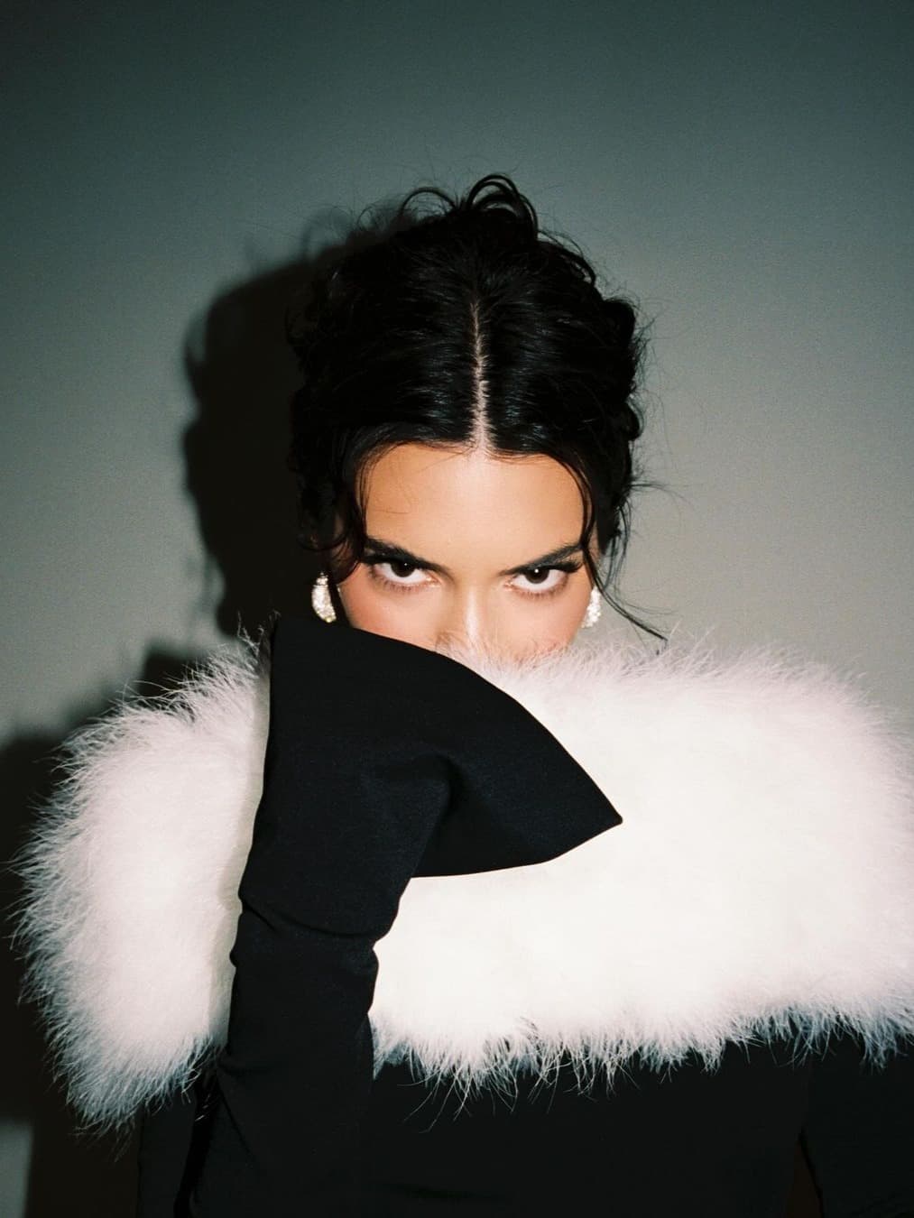 Kendall Jenner Channels Perfect Snow Bunny Vibes in a Fluffy White Faux-Fur Coat