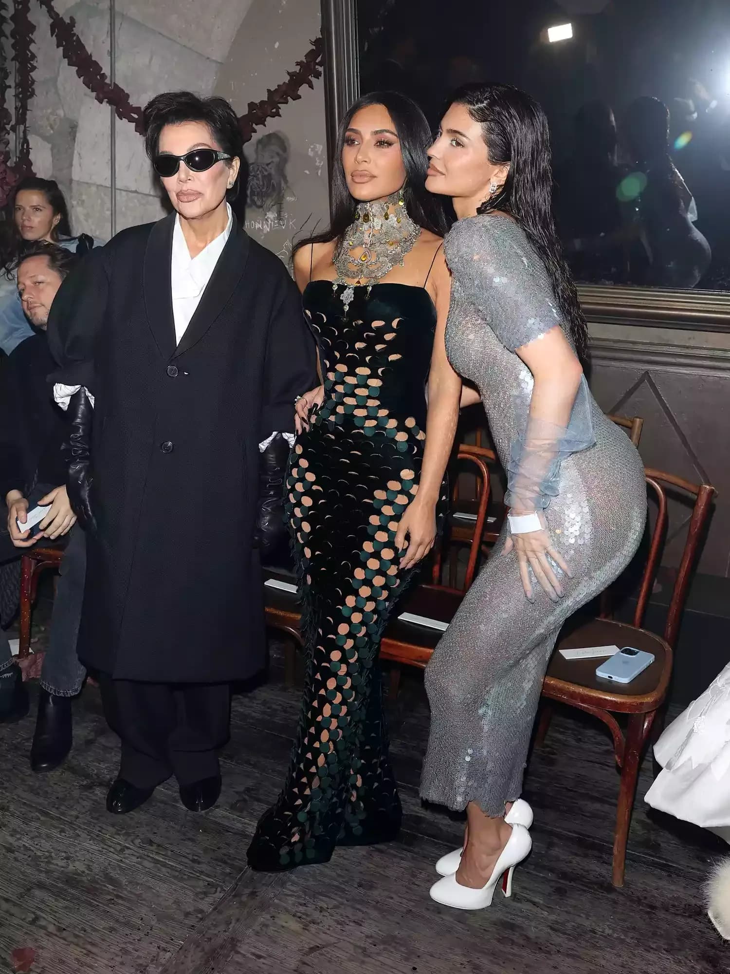 Kim Kardashian Reveals Her Underwear While Seated Front Row at Couture Week