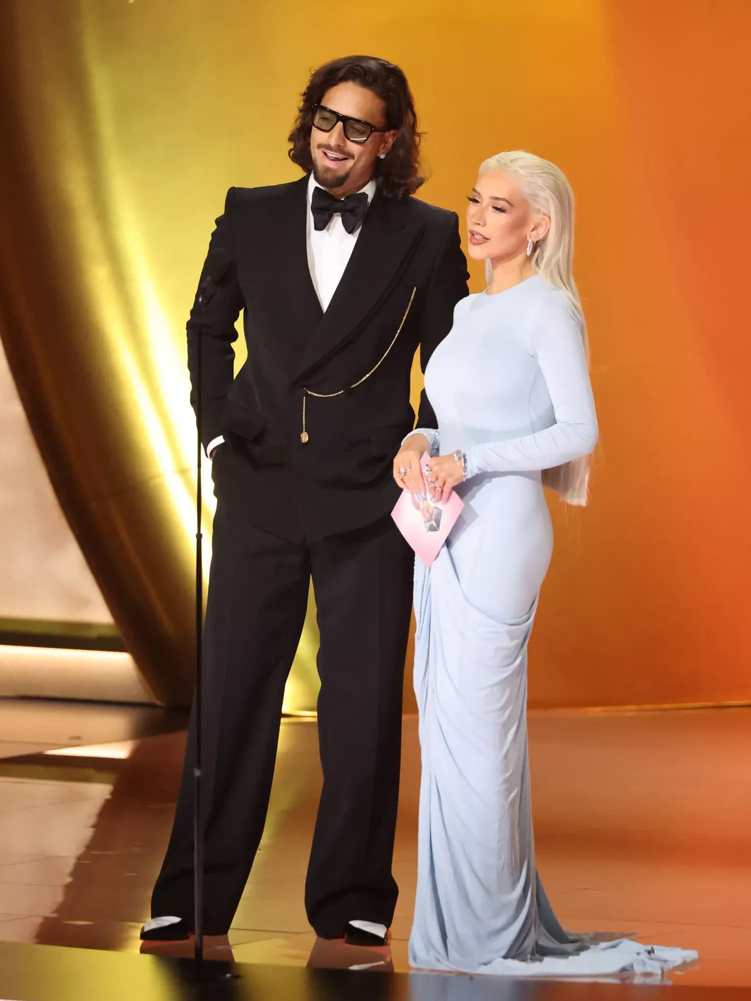 Christina Aguilera Surprises with a Unique Genie-Inspired Gown at the 2024 Grammys