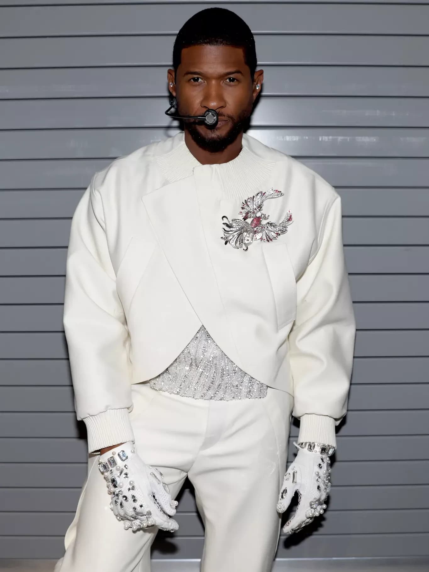 Usher Dazzles with Over 394,000 Crystals in Super Bowl Halftime Performance