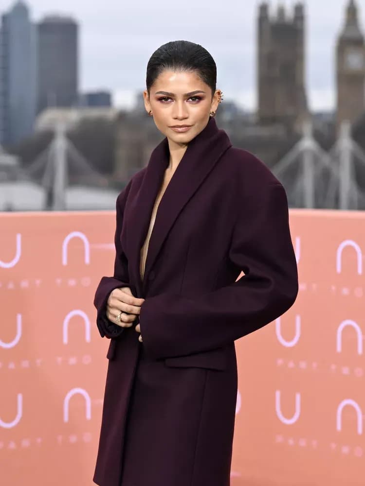 Zendaya Dares to Bare with a Plunging Blazer, Skipping the Top Altogether
