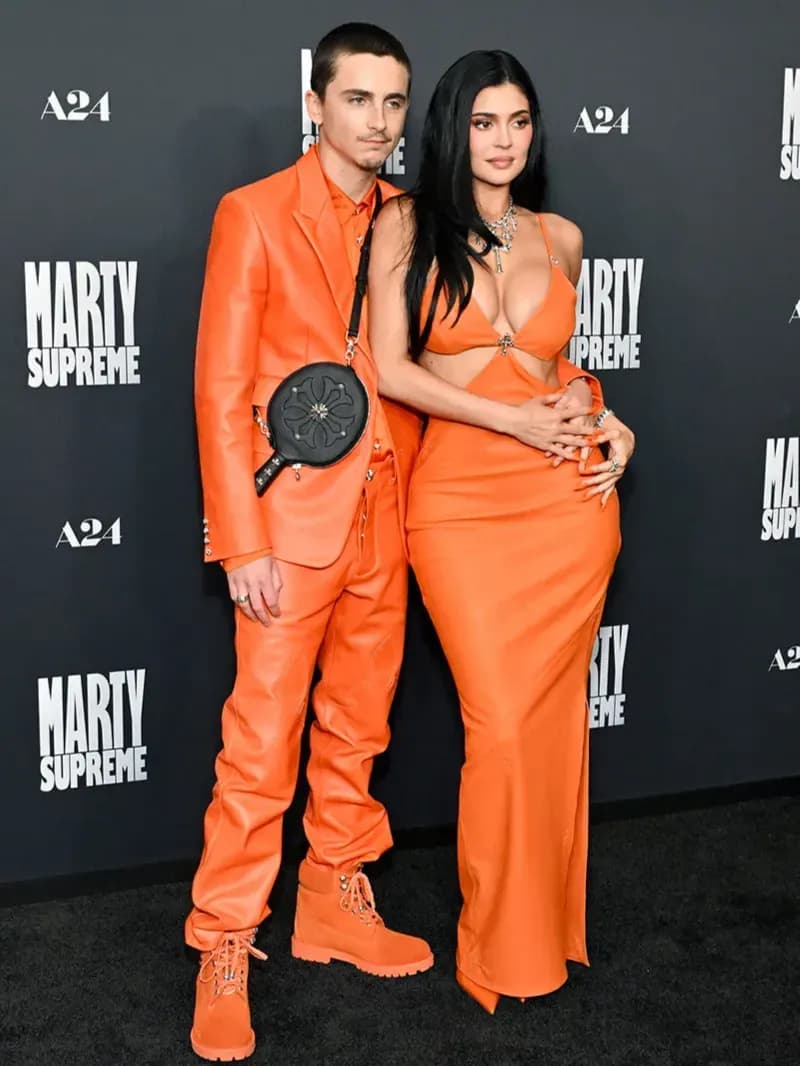Timothée Chalamet and Kylie Jenner at the Marty Supreme Premiere