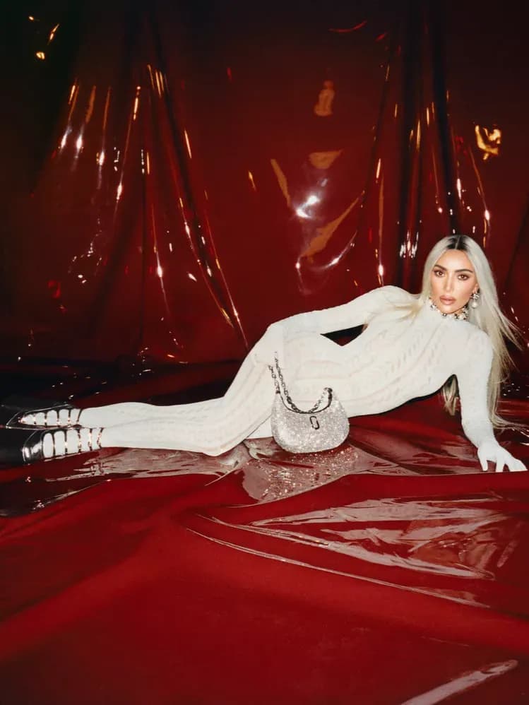 Kim Kardashian Dazzles in a Catsuit Twist on Chris Evans's Iconic Cable-Knit Sweater