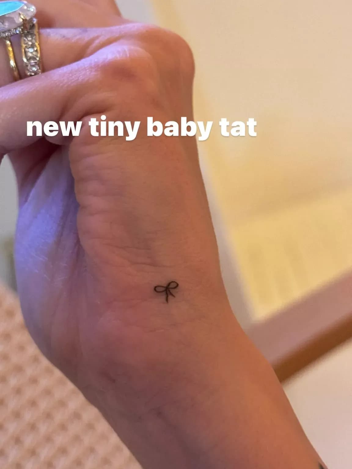 Bows Are Back, Hailey Bieber Has a Tiny Baby Tattoo to Prove It